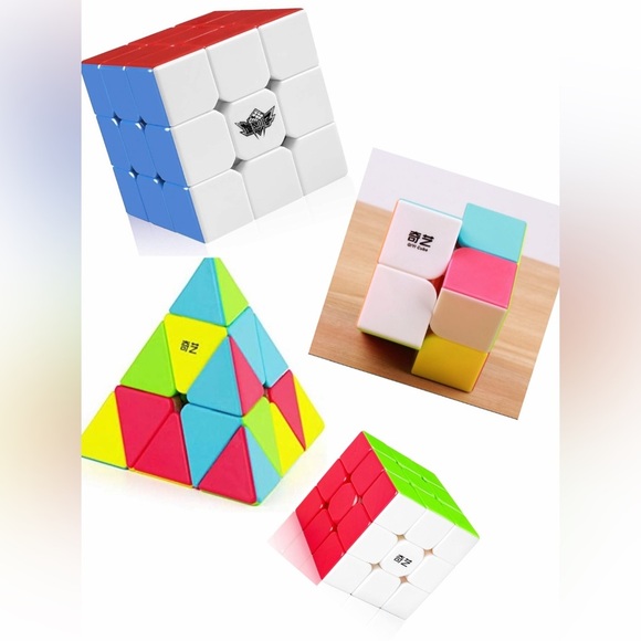 Blue and White Geometric Puzzle Toys - Picture 1 of 5